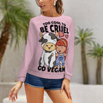Women's Vegan Love Abstract Sweatshirt