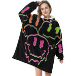 Women's Melting Smile Acid & Punk Blanket Hoodie
