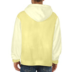 Men's Blond & Pale Spring Bud Solid Flannel Hoodie