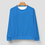 Men's Tufts Blue Solid Sweatshirt