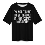 Men's Naturally Typography Oversized T-shirt