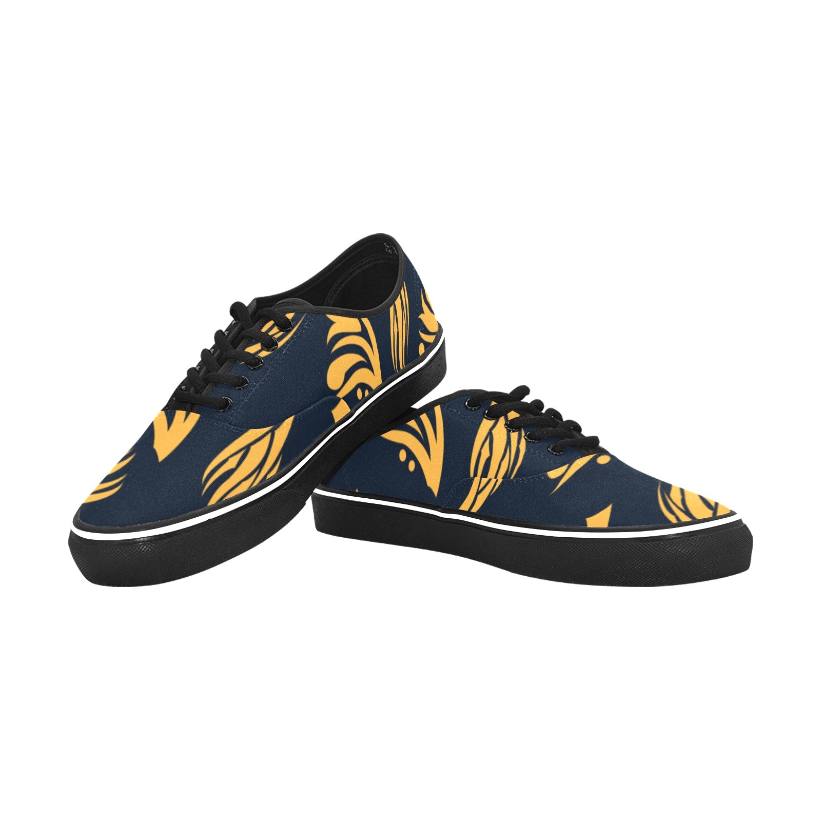 Women's Midnight Flame Abstract Low Top Shoes