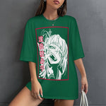 Women's Rebecca Cyberpunk Edgerunners Anime Oversized T-shirt