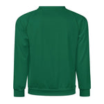 Men's Bottle Green Solid Sweatshirt