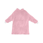 Women's Pale Chestnut Pink Solid Blanket Hoodie