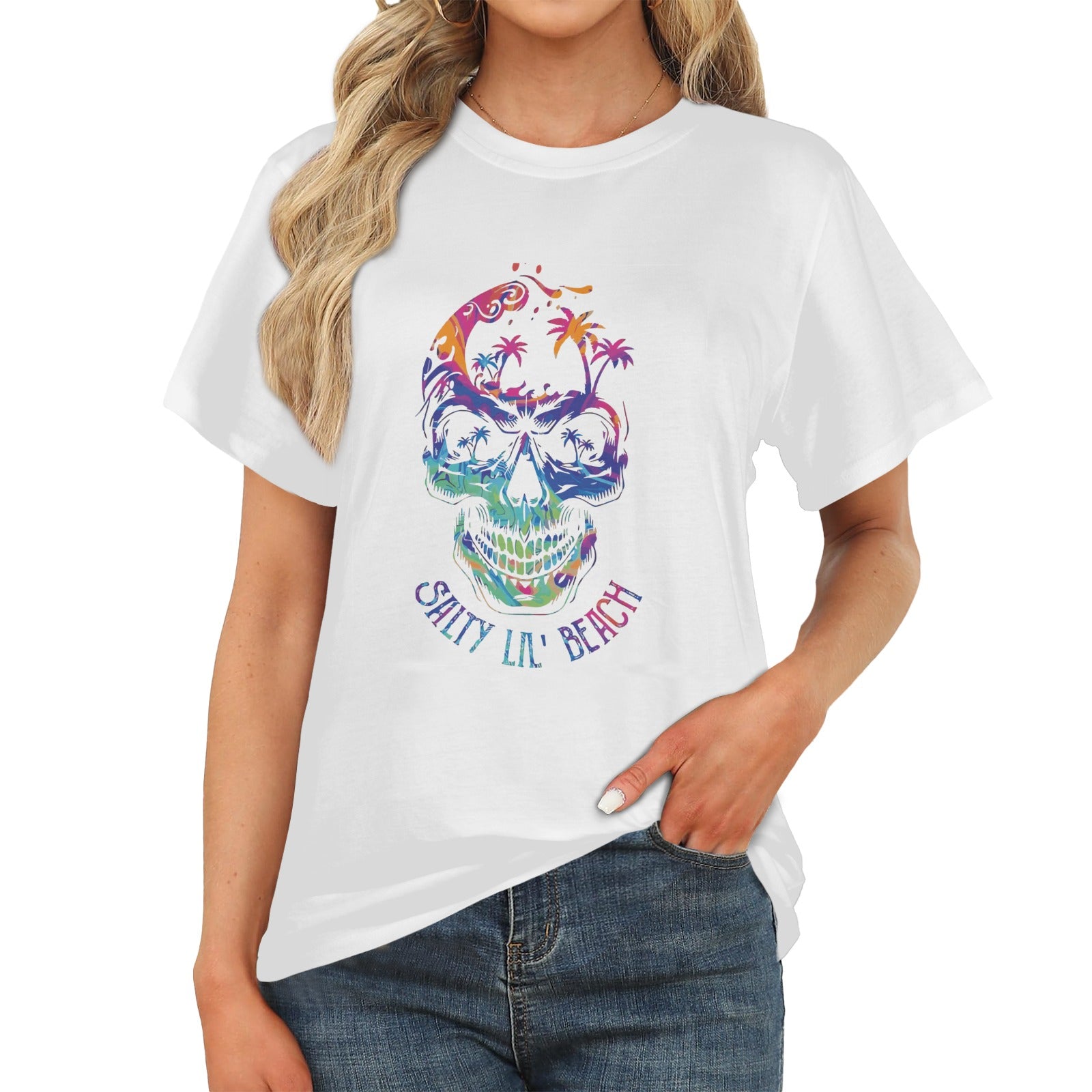 Women's Salty Lil Beach Acid & Punk Classic Fit T-shirt