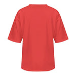 Men's Carmine Pink Solid Oversized T-shirt