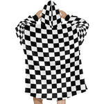 Women's Trippy Checker Abstract Blanket Hoodie