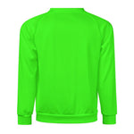 Men's Electric Green Solid Sweatshirt