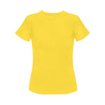 Women's Mustard Solid Classic T-shirt