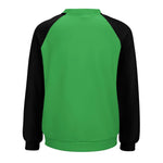 Women's Green & Black Solid Sweatshirt
