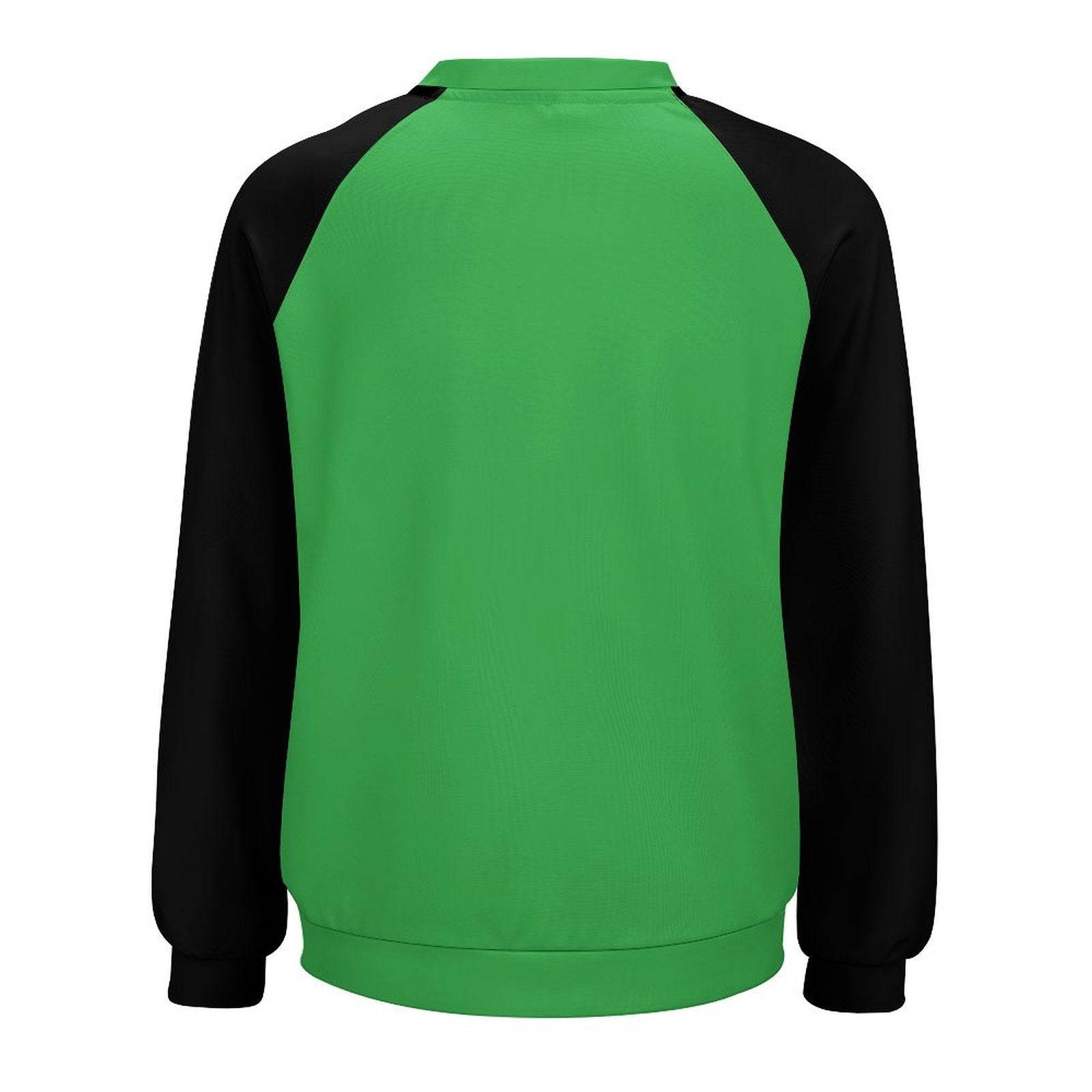Women's Green & Black Solid Sweatshirt