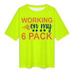 Men's 6 Pack Typography Oversized T-shirt