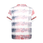 Men's Tribal Tie-Dye Abstract Half Sleeve Shirt