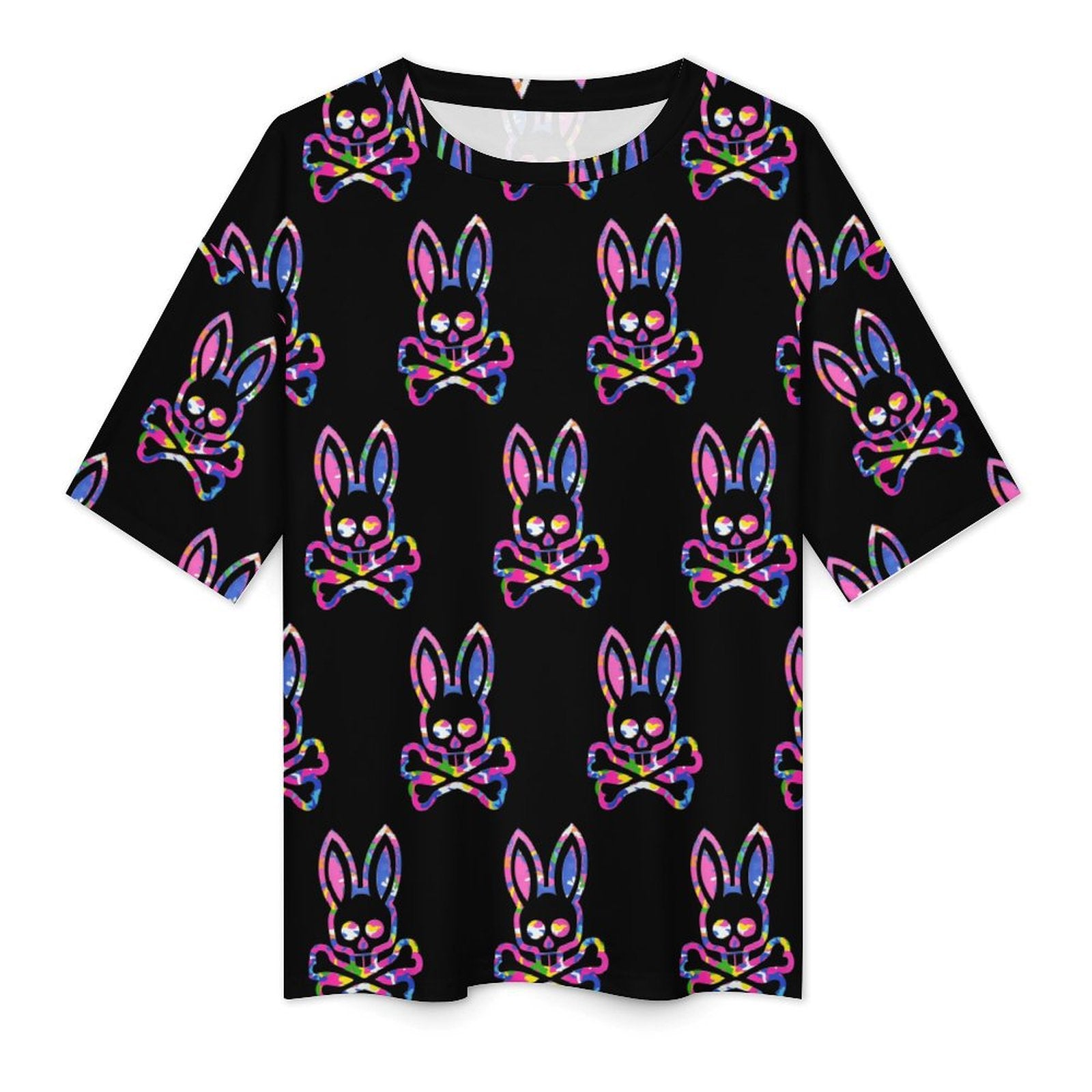 Women's Punk Bunny Streetwear Oversized T-shirt