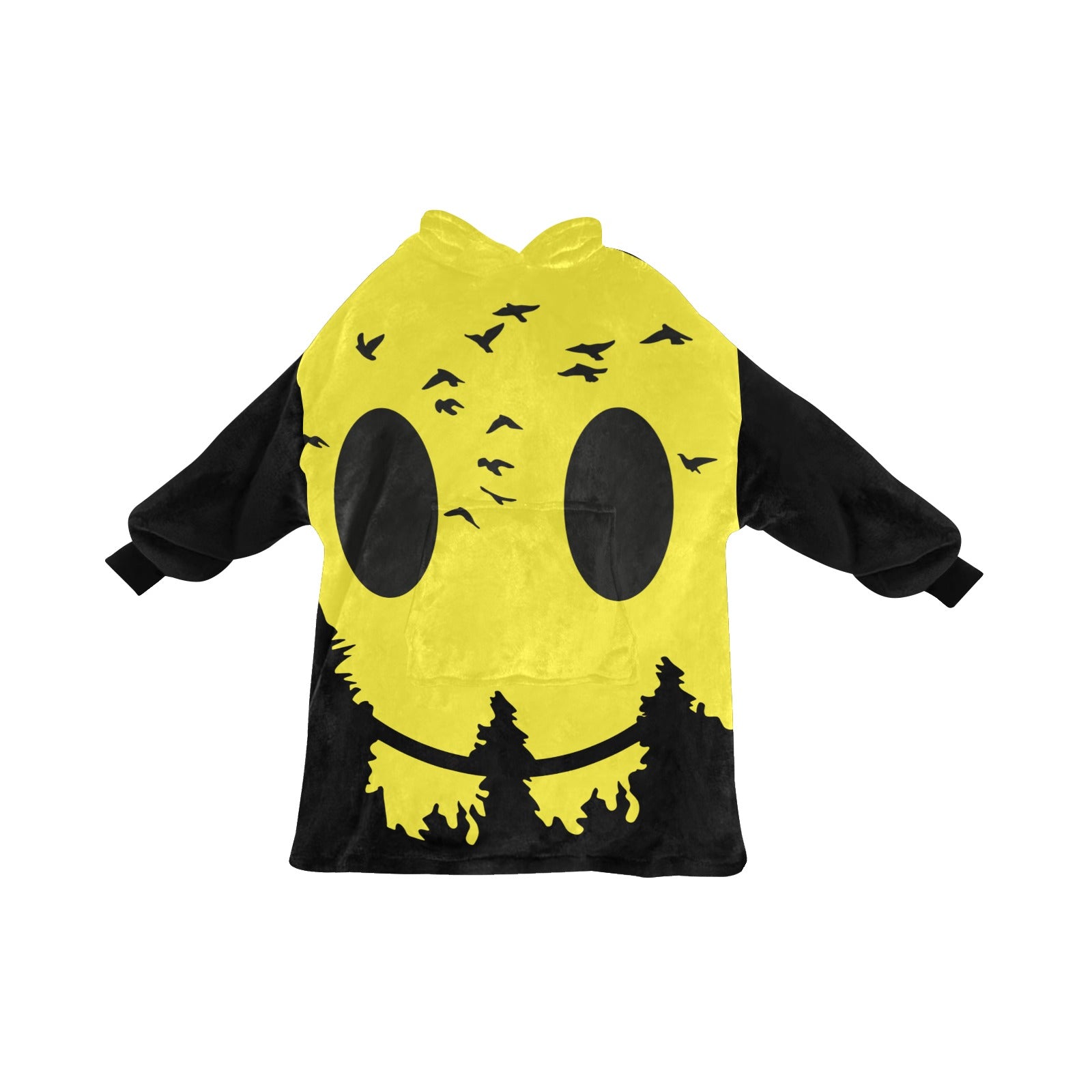 Women's Trippy Moon Acid & Punk Blanket Hoodie