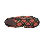 Women's Tartan Blaze Abstract High Top Shoes