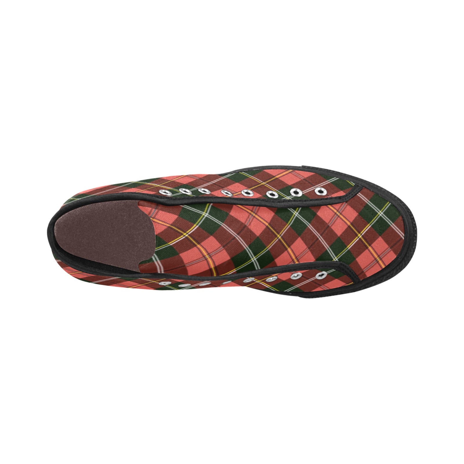 Women's Tartan Blaze Abstract High Top Shoes