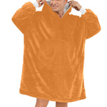 Men's Bronze Solid Blanket Hoodie