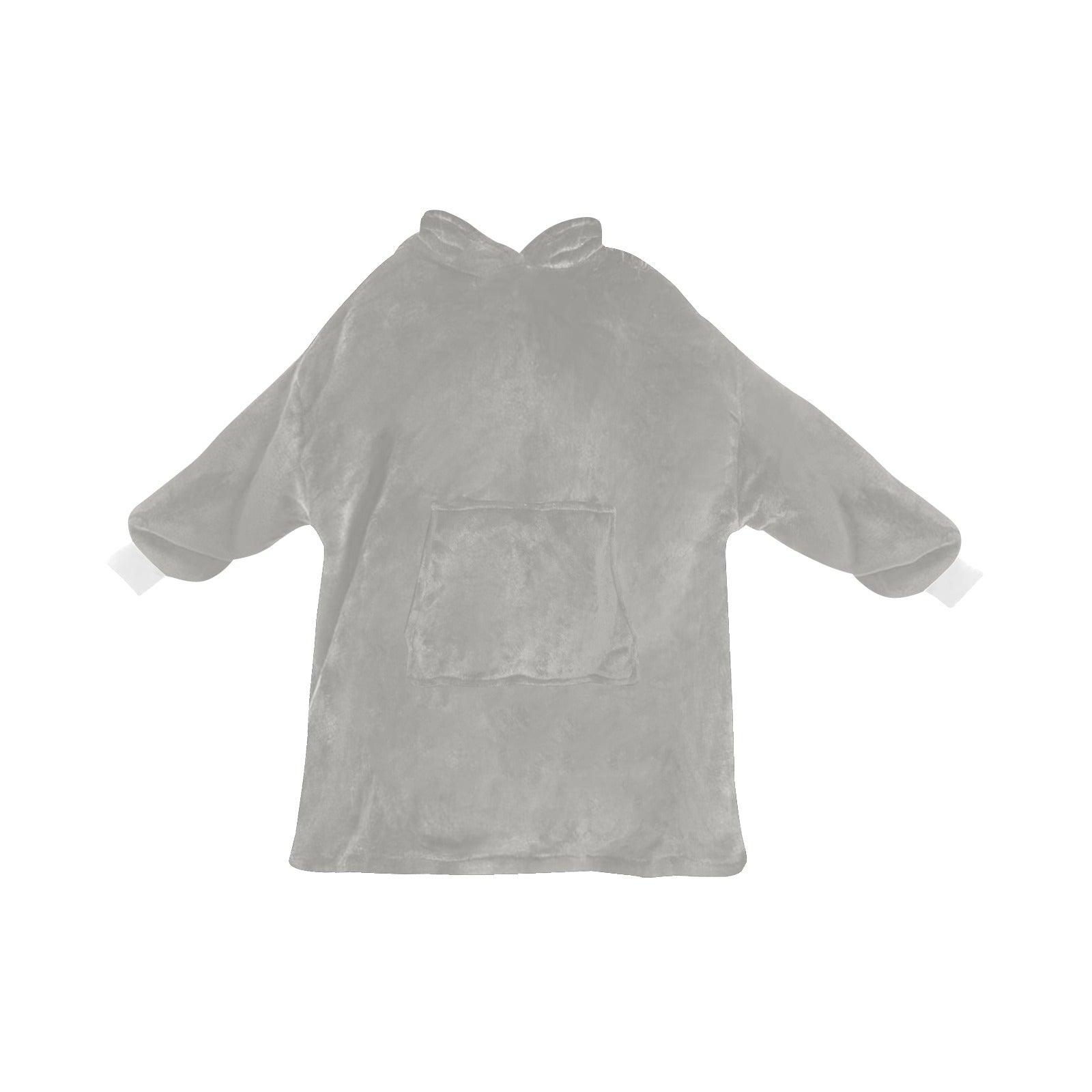 Women's Dark Gray Solid Blanket Hoodie
