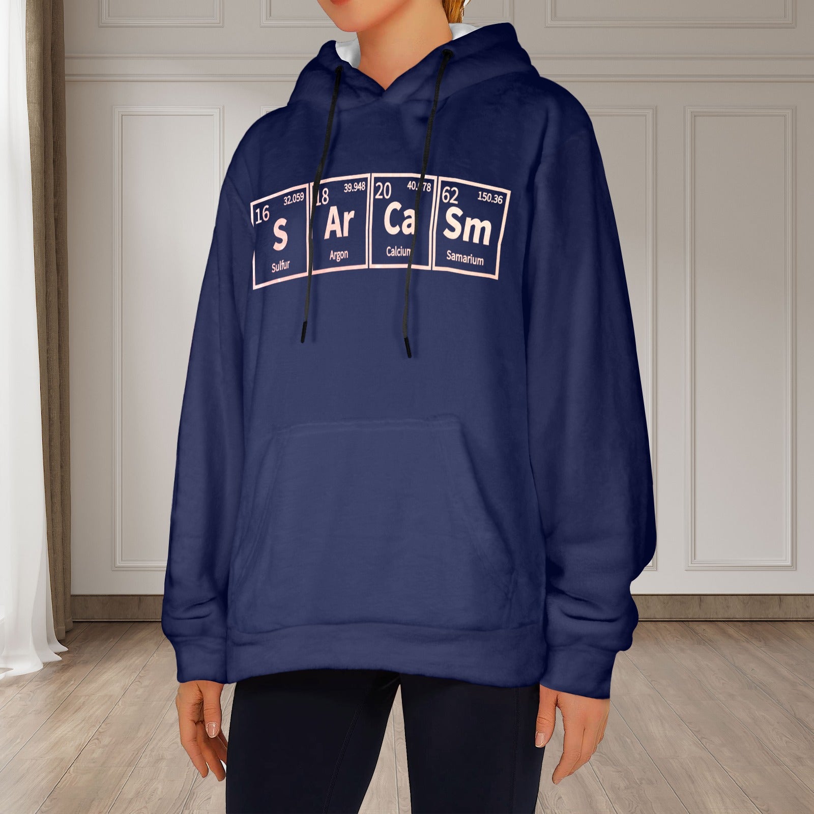 Women's Real Sarcasm Abstract Flannel Hoodie