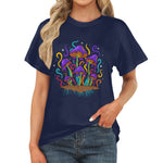 Women's Melting Mushroom Acid & Punk Classic Fit T-shirt