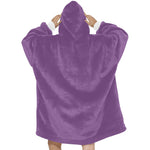 Women's French Lilac Solid Blanket Hoodie