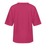 Men's Raspberry Rose  Solid Oversized T-shirt