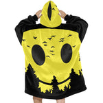 Women's Trippy Moon Acid & Punk Blanket Hoodie