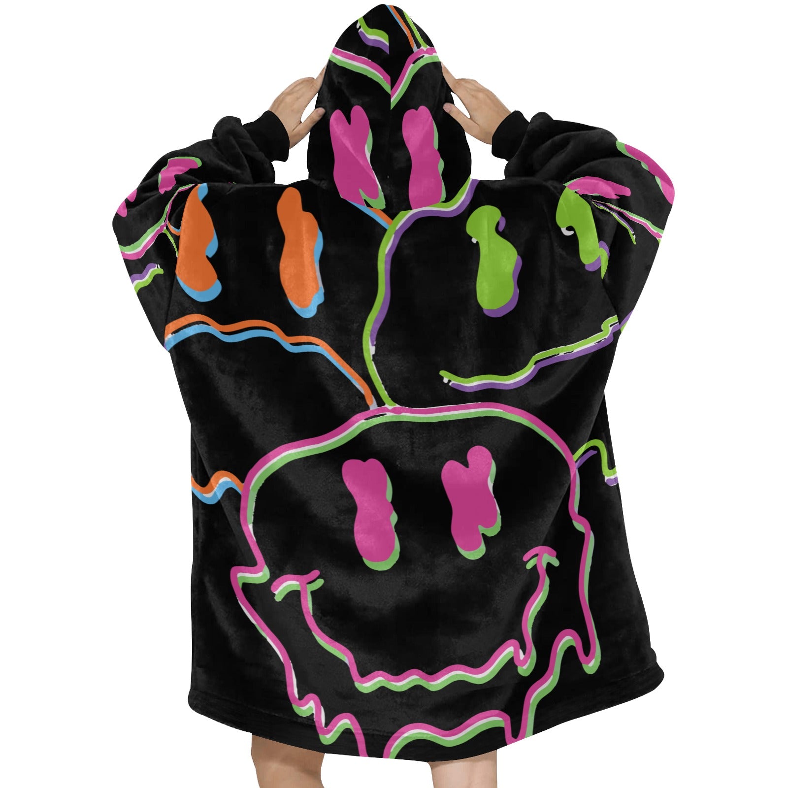 Women's Melting Smile Acid & Punk Blanket Hoodie