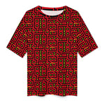 Women's Psychedelic Maze Acid & Punk Oversized T-shirt