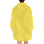 Men's Yellow Solid Blanket Hoodie