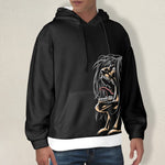 Men's Titan Face Attack on Titan Anime Flannel Hoodie