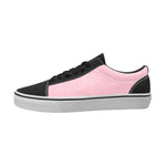 Women's Bubble Gum Pink Solid Lace Up Shoes