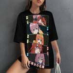 Women's Manga Anime Oversized T-shirt