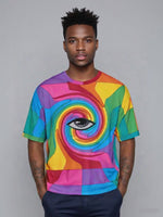 Men's Psychedelic 3rd Eye Acid & Punk Oversized T-shirt