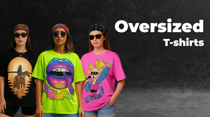 Women Oversized T-shirts - Mobile