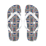 Women's Tribal Geometric Print Abstract Flip Flops