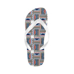 Women's Tribal Geometric Print Abstract Flip Flops