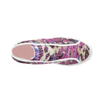 Women's Snake Skin Print Canvas High Top Shoes