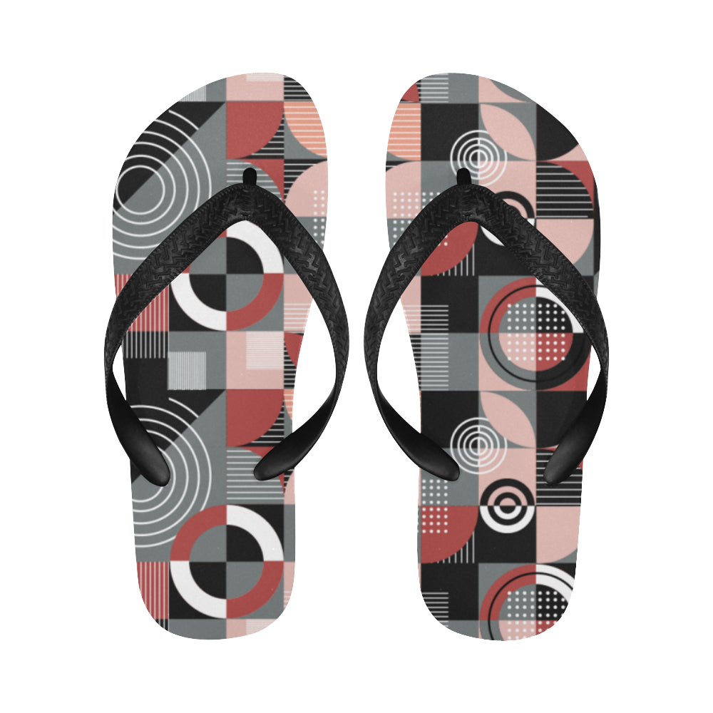 Women's Abstract Geometrical Print Abstract Flip Flops