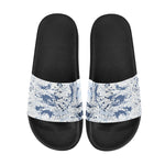 Men's Paint Splatter Print Sliders Sandal