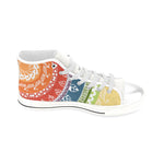 Men's Folksy Mandala Print Canvas High Top Shoes