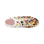 Women's Diffuse Geometrical Print High Top Canvas Shoes