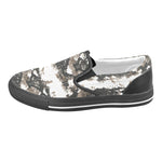 Men's Snake Print Canvas Slip-on Shoes