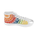 Women's Folksy Mandala Print Canvas High Top Shoes