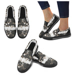 Men's Snake Print Canvas Slip-on Shoes