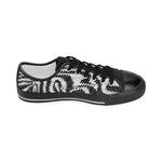 Women's Zebra Print Canvas Low Top Shoes