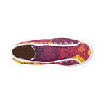 Men's Fiery Camouflage Print High Top Canvas Shoes