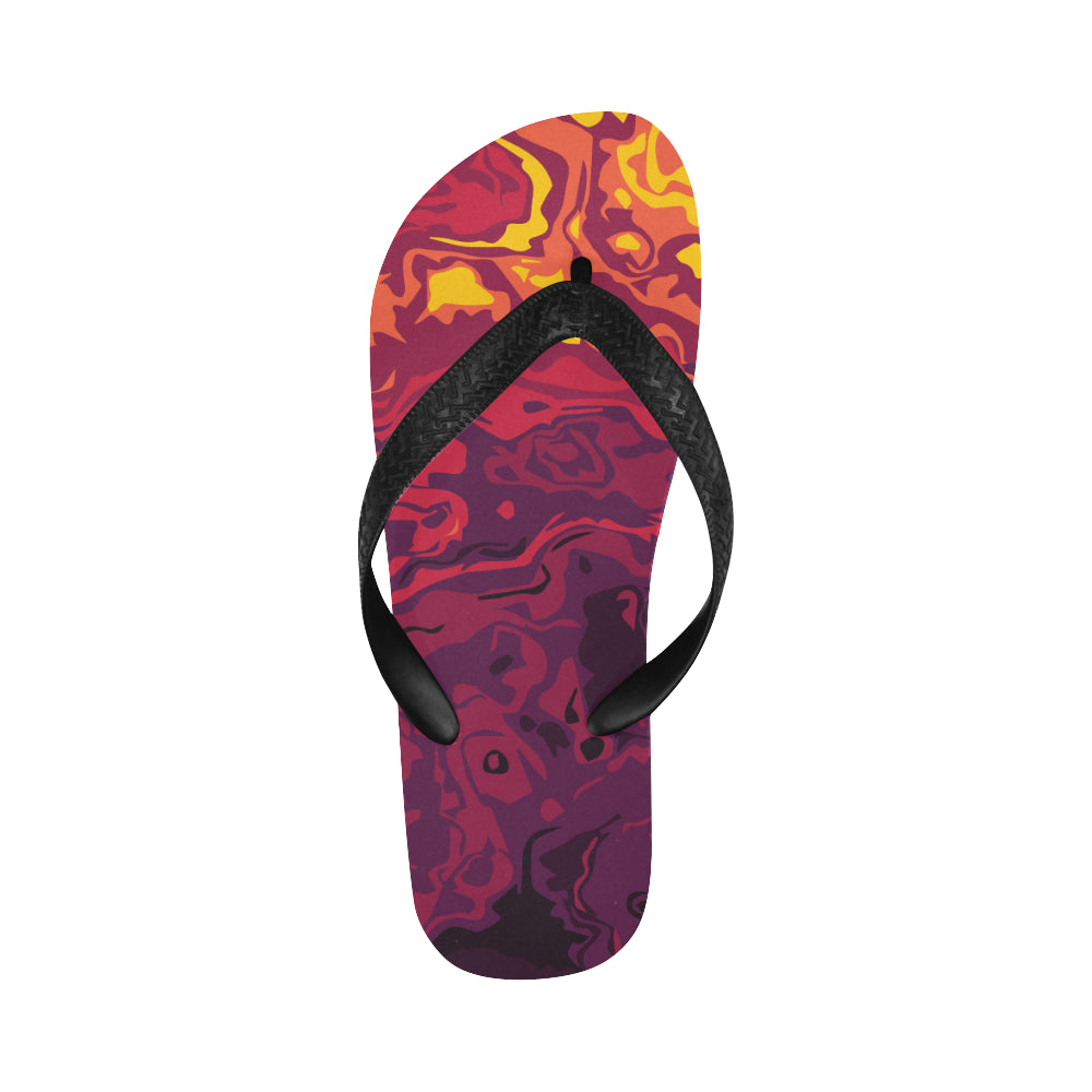 Men's  Marbling Paint Splatter Print Flip Flops